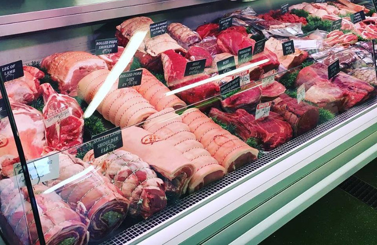 farm shop butchers counter