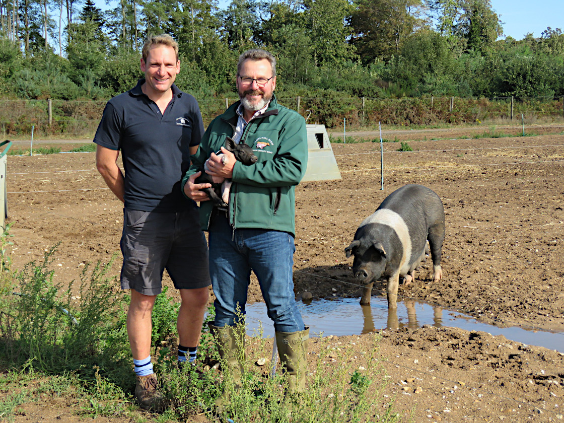 James and Richard Menhinick from Priors Hall Farm